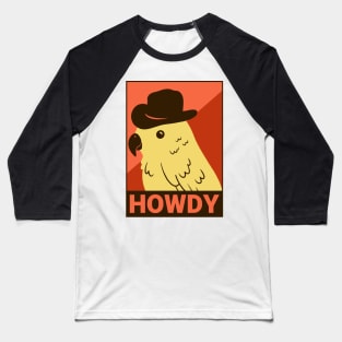 Parrot Howdy / yellow parrot / Funny Parrot Baseball T-Shirt